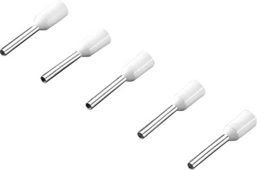 Rittal 4050.730 - Terminali Isolati, 0,50 Mm², 500 Pezzi, Colore: Bianco