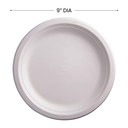 image for ECO PRODUCTS Eco-Products ECOEPP013PK Sugarcane Dinner Plate, Hot Cold