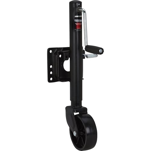 Ironton Bolt-On Side-Wind Marine Swivel Jack - 1000-Lb. Capacity, Black Finish