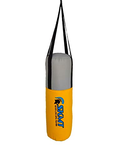 Image of SKMT Kids Boxing kit, Boxing Set for Kids, Boxing Kit for Children (Filled Punching Bag, Gloves and Headgear, Age 7-13 Years) (Yellow)