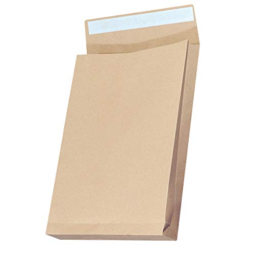 Enveloppes RBD grand format B4 pochette kraft marron 150g fermeture adhésive HK
