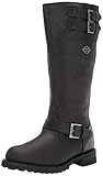 HARLEY-DAVIDSON FOOTWEAR Women's Bremerton 14' w/bkl Motorcycle Boot, Black, 7.5