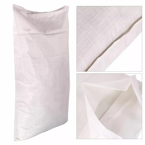 EQUIP247UK White Woven Polypropylene Rubble Builder Sacks Bags 20 X 30 (50Cm X 75Cm) - Heavy Duty (20) - 5