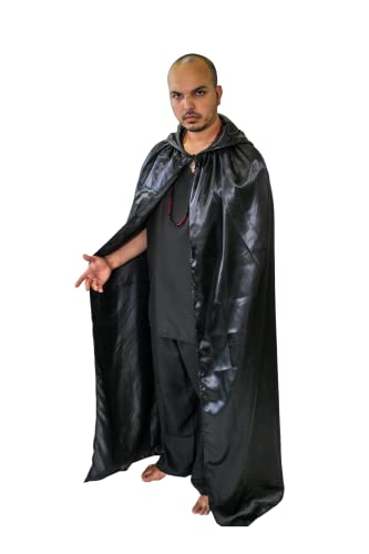 Capa de Exú com Capuz Em Cetim