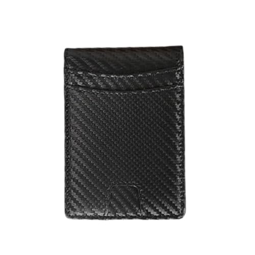 Portefeuille essentiel pour homme en cuir premium et texture Foret carbone chic