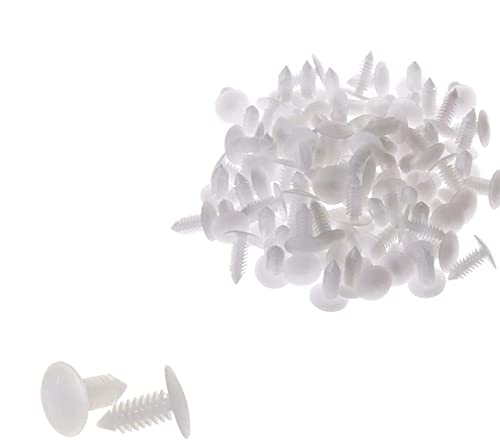 ZYHW 8mm �v���X�`�b�N�N���X�}�X�c���[�t�@�X�i�[���x�b�g�N���b�v �Ƌ�g�ݗ��ĒI �V�[���h���e�[�i�[�t�[�h�N���b�v(�z���C�g�A100�p�b�N)