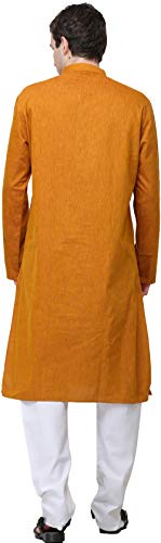 Plain Linen Kurta with White Pajama - Linen4