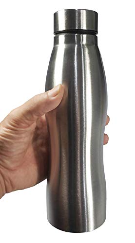 Garrafa Squeeze Inox Elegance Cinturada 1 Litro