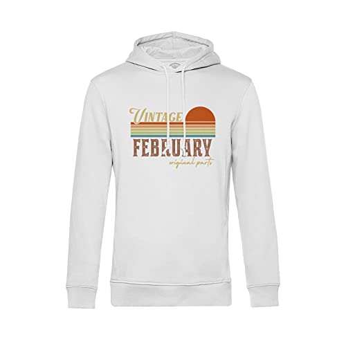 Sweat à capuche rétro février style vintage pour soirées et week-ends décontractés