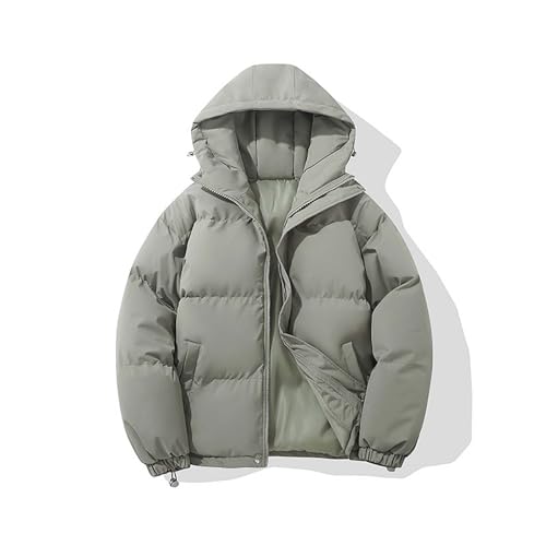 Manteau d'extérieur pour homme gris 3XL à col rabattu