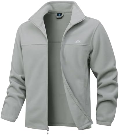 Jaqueta masculina de lã polar macia com bolsos, leve, para ativid...