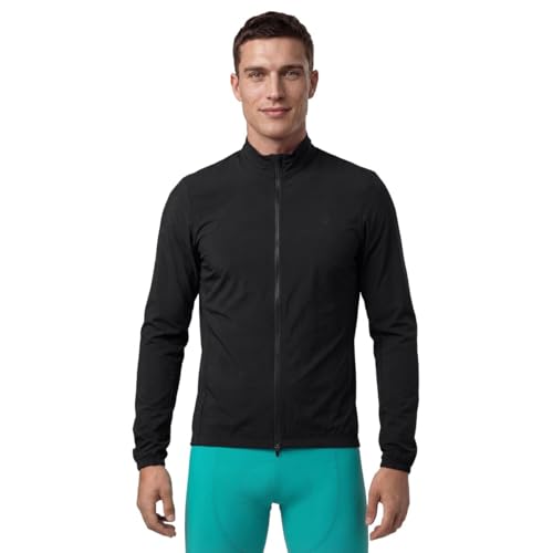 Veste vélo coupe-vent J4 noir vêtement cyclisme route et gravel