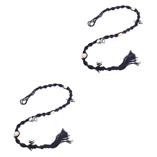 balacoo 2pcs Dog Outgoing Bell Dog Doorbell Wear-Resistant Pet Doorbell Room Accessories Portable Training Aid