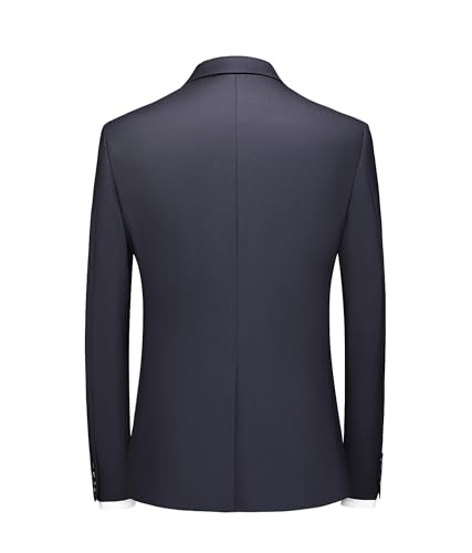 MOGU Modern Fit Men's 2 Piece Wool Suit Two Buttons Tuxedo Blazer Pants for Formal Events Proms Business4