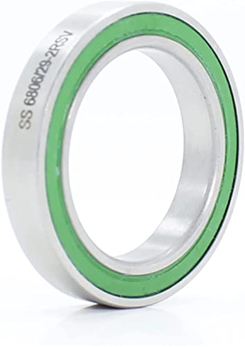 Rodamientos 6806RS de acero inoxidable para eliminar ruidos y holgura en el pedalier de 29mm
