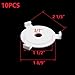 MY MIRONEY 10PCS E27 to E10 Lamp Shade Adapter Ring White Plastic Lampshade Reducing Rings Adapter Converters Lamp Accessories