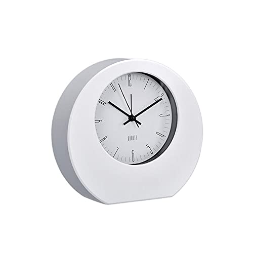 Clásico Reloj Despertador Analogico Blanco · Reloj de Mesa con Mecanismo de Cuarzo y Alarma · Reloj Sobremesa Ideal para...