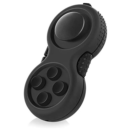 WTYCD Original Fidget Toy Game, Rubberized Classical Controller Fidget Concentration Toy with 8-Fidget Functions and Lanyard - Excellent for Relieving Stress and Anxiety