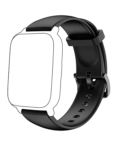 RUIMEN Smart Watch Replacement Bands Silicone Sport Straps H1 Smart Watch 22mm (black)