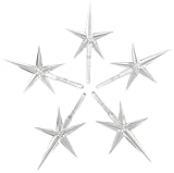 National Artcraft Clear Crystal Stars For Ceramic Christmas Trees (5 Pcs)