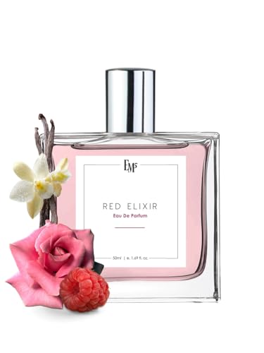 Perfume EM5™ Red Elixir para mujer | Dulce Vainilla Afrutado | EDP Fragancia fuerte y duradera | Regalo de lujo para mujer.