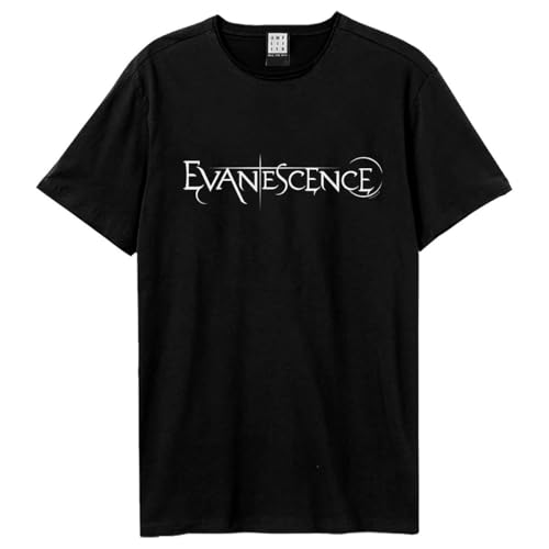 T-shirt Evanescence rétro gris foncé manches courtes haut vintage unisexe Amplified rock