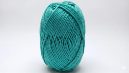 Image of Vardhman Magnus Knitting Yarn 100% Acrylic Bulky 4Ply Yarn (Pack of 1 Ball - 100g) - Knitting & Crochet Yarn for Winter Sweaters, Scarves, Blankets | Hypoallergenic, Hand Wash - Teal Blue