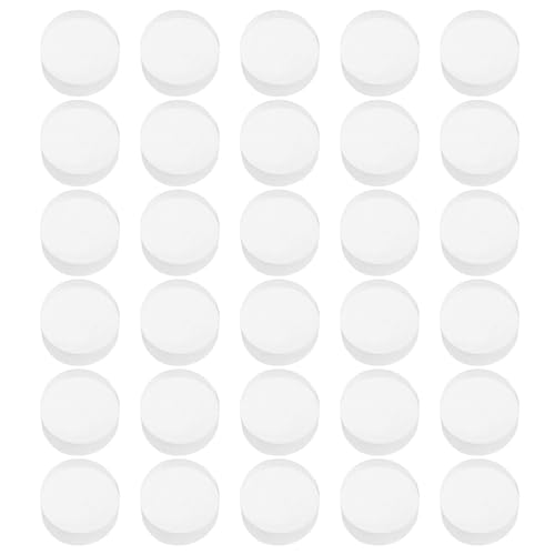 uxcell 30 protectores de mesa de cristal, 5...