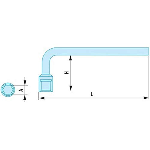 Clé à pipe 14mm Facom 75.14SR forgée en acier haute résistance - 3