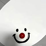 Toilet Lid Lifter, Toilet sticker Clown smiley face sticker Toilet decoration wall sticker Lifter,Avoid Touching Toilet Lid Handle [4 pieces] (redness)