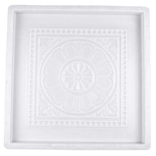 MAGICLULU Moule à Béton Plastique 40X40X3,5 CM pour Pavés de Jardin, Modèle Tanglian 5, Moule à Briques Colorées Imitation Ciment, Réutilisable pour...