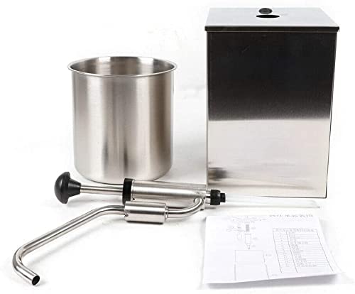 Miniatura 6 de Bomba dispensadora de salsa de 4.2 cuartos de galón de acero inoxidable 304, bomba dispensadora de condimentos para el hogar, salsa de ketchup para