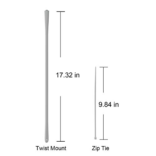 TIUIHU Veelzijdige Twist Babyfoon Mount voor Arlo Babyfoon Motorola Babyfoon en andere camera's met 1/4 Schroef - Duurzame en eenvoudige installatie (wit) - Afbeelding 6