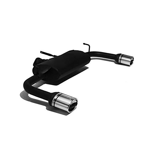 Escape deportivo doble para Mitsubishi Lancer VIII HB Sedan 1.5i y 1.8i de 2007 a 2012 con colas 120x80mm