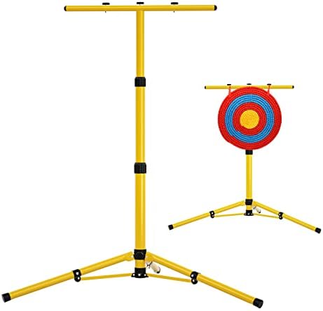 KQSNBG Backyard Archery Target Stand, Mobile Folded Archery Stand for Practice Beginners