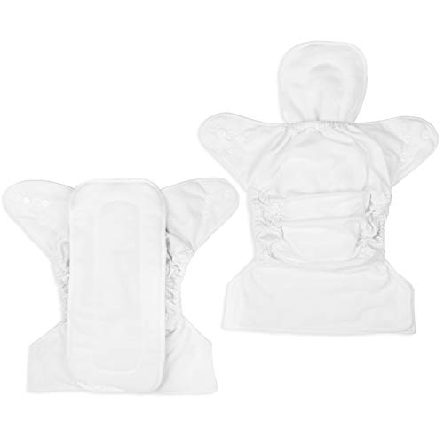 Baebae Goods Adjustable Cloth Diapers For Boys And Girls – 8 Reusable Cloth Diapers For Babies With 8 Cloth Diaper Inserts (Grey Triangles) #TOP5