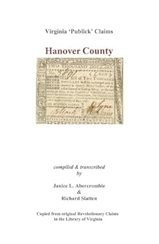 Hardcover Hanover County: Virginia Publick Claims (Virginia Publick Claims Ser.)) Book