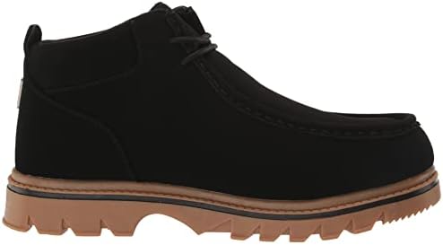 Lugz Men's Fringe Classic Moc Toe Chukka Fashion Boot, Black/Gum, 9 | Image 5