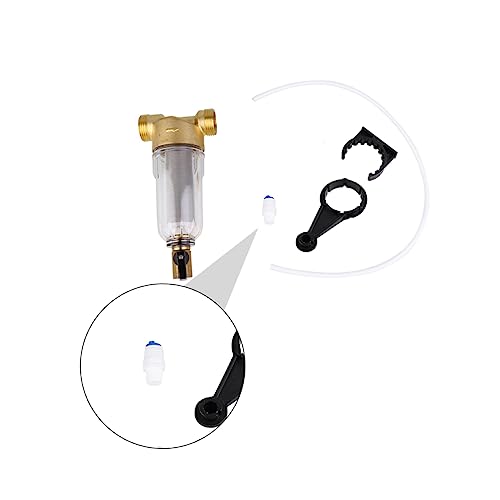 Toyvian Filtro per Sedimenti d Acqua in Acciaio Inossidabile Antiruggine Resistente alla Corrosione Materiale in Rame Resistente e Durevole Vedi qualità Acqua Organica Riduce Calcare Facil