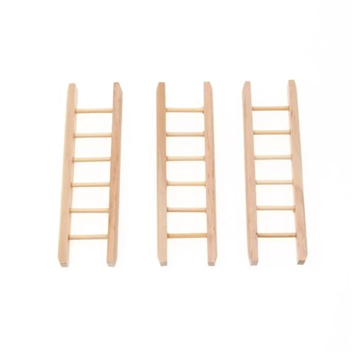 Mini échelles en bois pour donner de la hauteur à votre décor de maison poupée