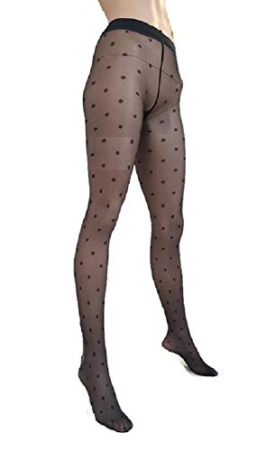 Marilyn Big Polka Dot Pattern - all the way up - European Designer Tights
