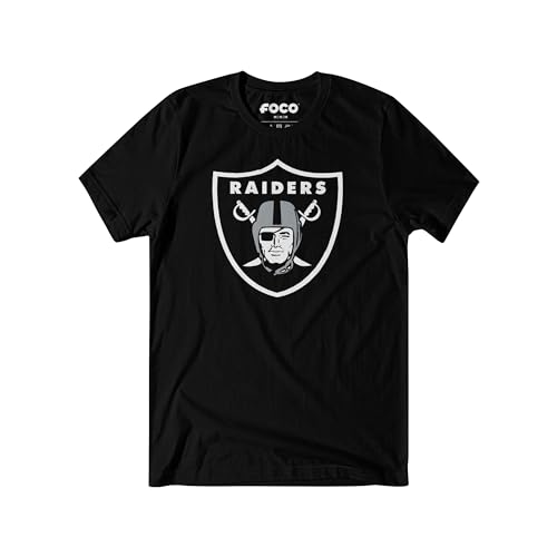 FOCO Men's Standard NFL Team Primary Logo Black Short Sleeve T-Shirt, XXX-Large - Image 2