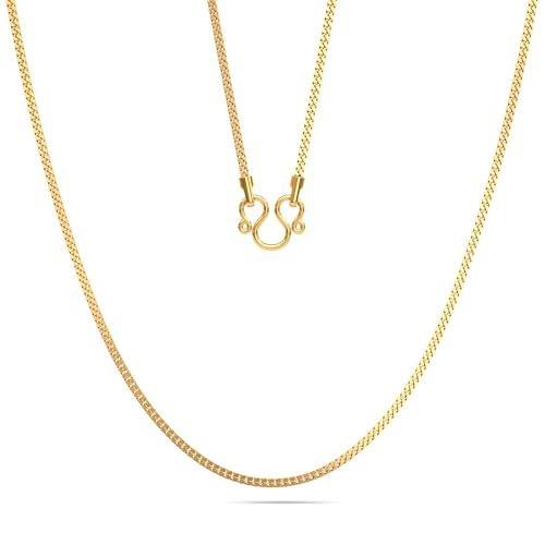 Image of Joyalukkas Women 22K 916 Purity Luxe Gold Curb Strand Chain