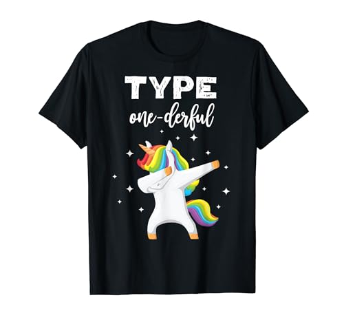 T-shirt dziecięcy Type Onederful Dabbing Unicorn Diabetes Awareness
