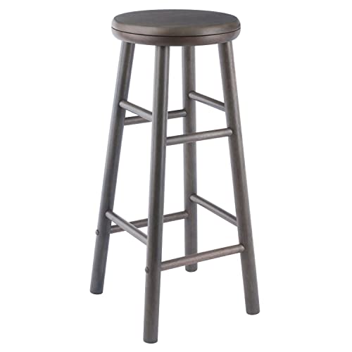 Winsome Shelby 2-Pc Swivel Seat Bar Stool Set - Oyster Gray #TOP6