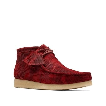 Image of Clarks Men's Wallabee Boots Burgundy Suede 11.5 Medium
