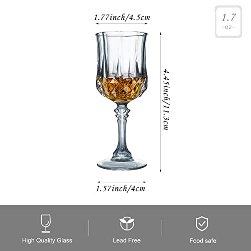 Foto von Soopiiso Schnapsgläser, 1.7oz/50 ml, 6 Stück, transparent, niedliches Whisky-Tequila-Glas/Sherryglas