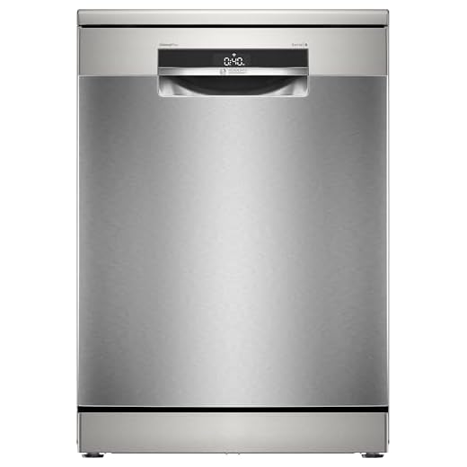 Elettrodomestici Bosch SMS6ECI15E Serie 6, Lavastoviglie da libera installazione, Home Connect, Extra Clean zone: lavaggio intenso per lo sporco più ostinato, Diagnostica da remoto, Acciaio, 60 cm