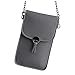 PANNY Ledergurt Für Taschen Damen-Handytasche Touchable Leather Change Bag Crossbody Mini Shoulder Bag Wallet Channel Taschen Damen Groß (Dark Gray, One Size)