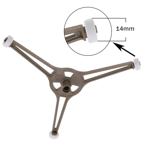 Support tourne-disque micro-ondes 24cm plat verre lot de 2